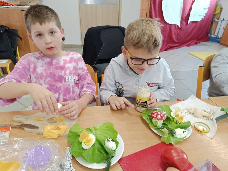 J jak jajko – kulinarna lekcja w klasie I