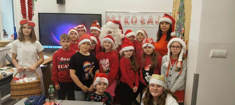 Mikołajkowa radość w naszej szkole