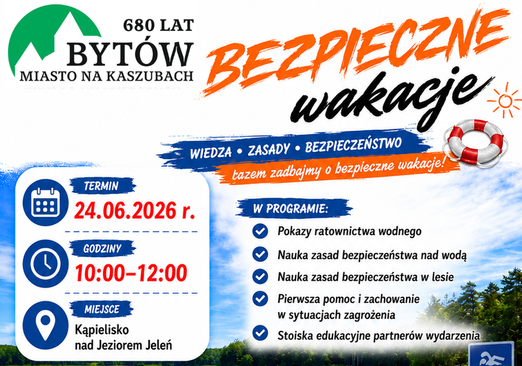 Bezpieczne Wakacje 2026 – zapraszamy dzieci i młodzież!
