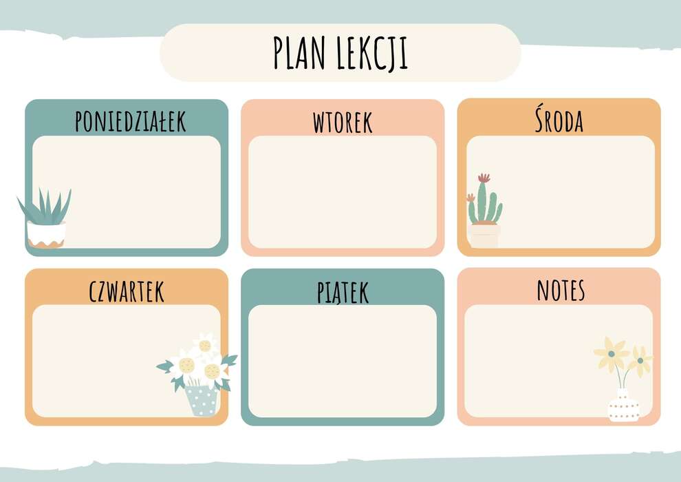 Plan lekcji Szkoła Podstawowa im. Świętego Jana Pawła II w Pomysku Wielkim